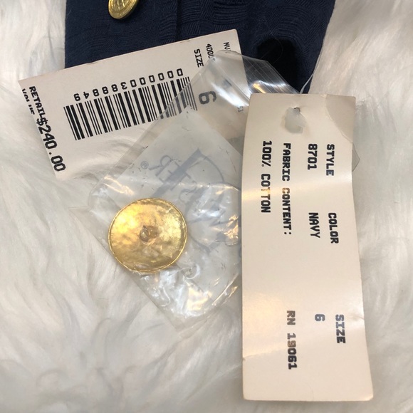 NEW Doncaster Navy Blue Cropped Cotton Jacket - Picture 7 of 7